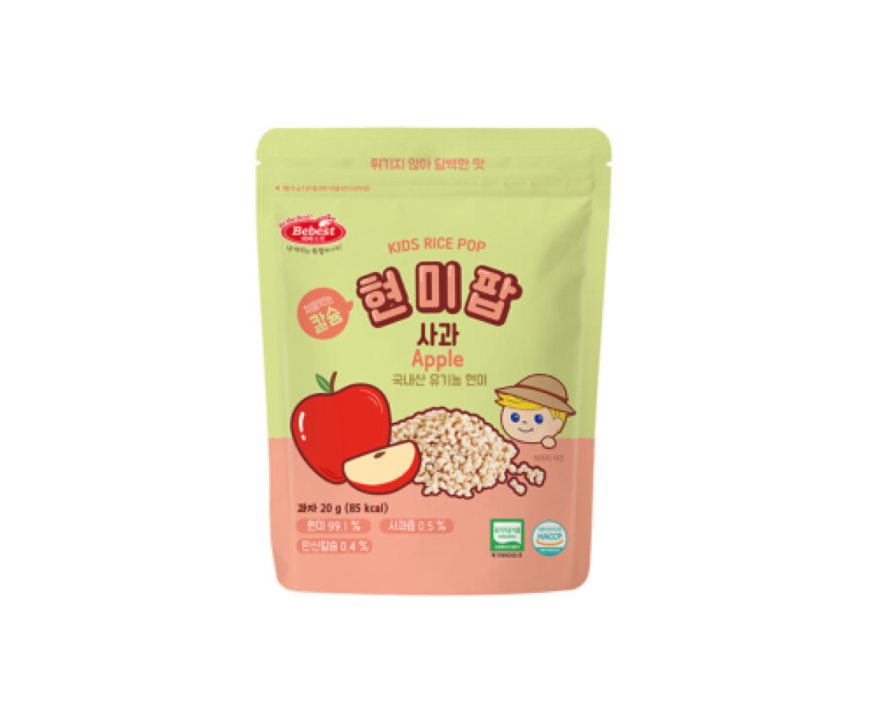 Bebest 嬰兒有機米餅 蘋果 20g