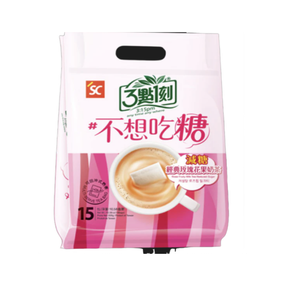 減糖玫瑰花果奶茶 15入 300g