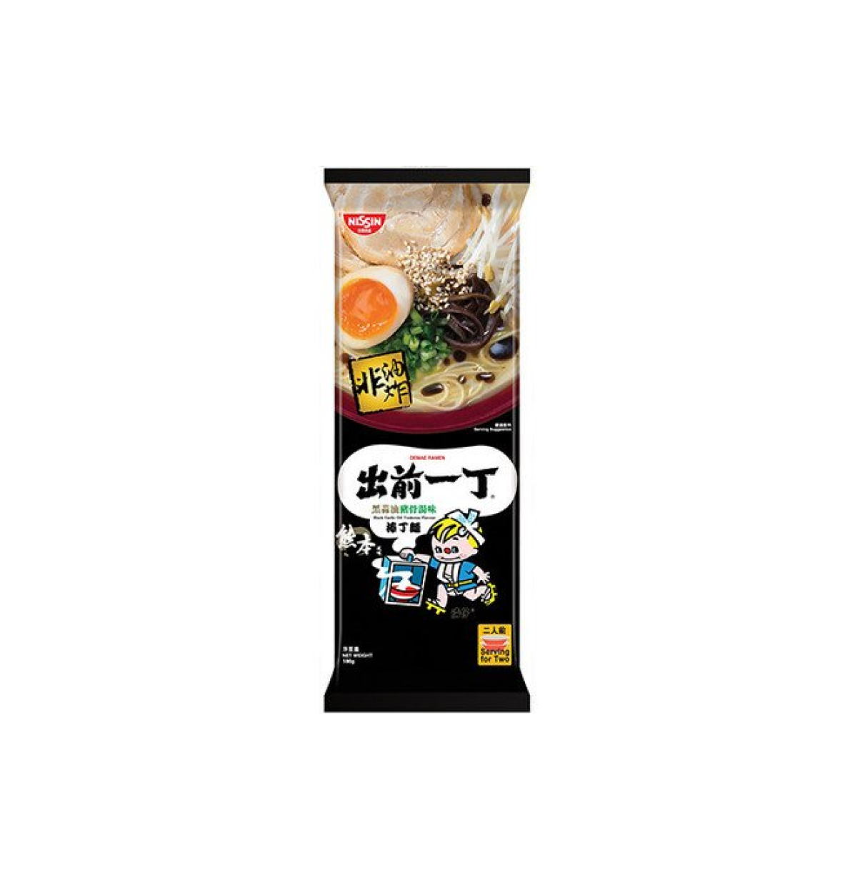 出前一丁 黑蒜油豬骨湯味 棒丁麵 熊本風味 168g