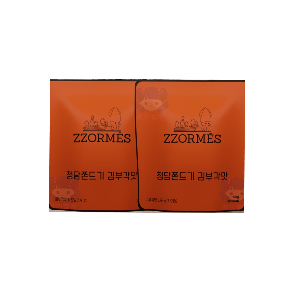 ZZORMES 愛馬仕 紫菜鍋巴味魷魚條50g