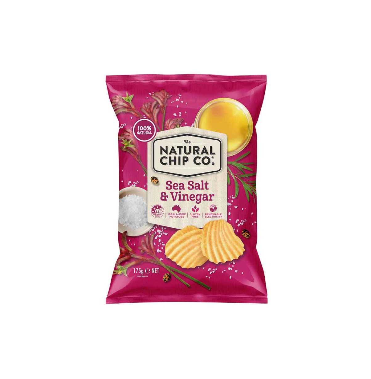 Natural Chip Co 海鹽和醋味薯片 175g