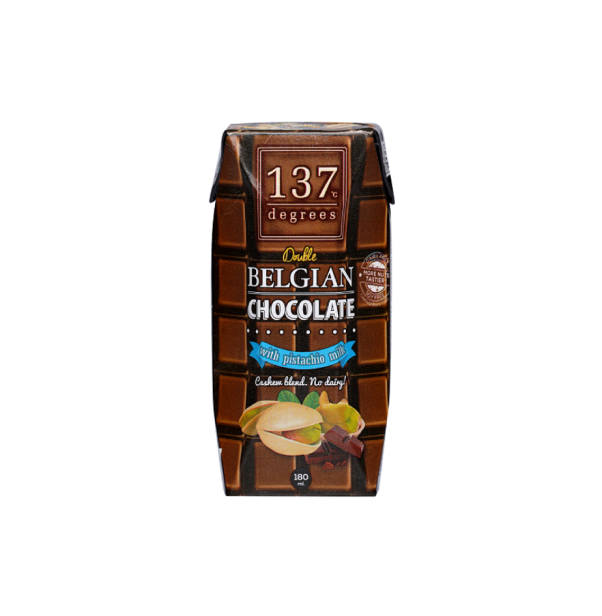 雙重比利時朱古⼒開⼼果奶 180ml - 20元3支