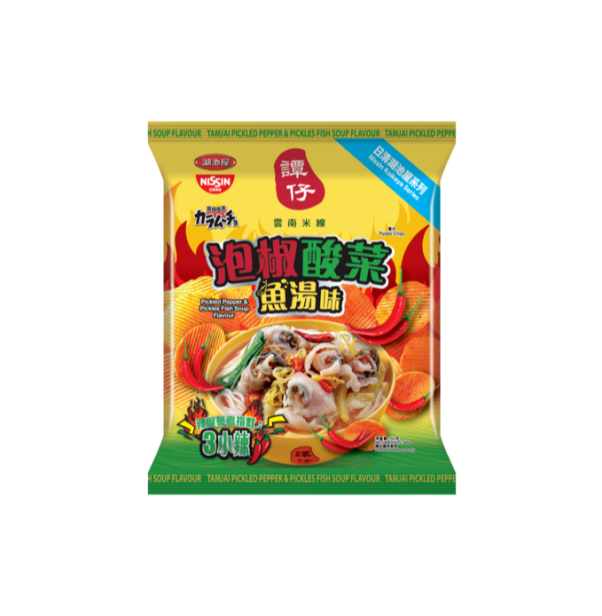 激辣魔薯 譚仔泡椒酸菜魚湯味薯片 50g