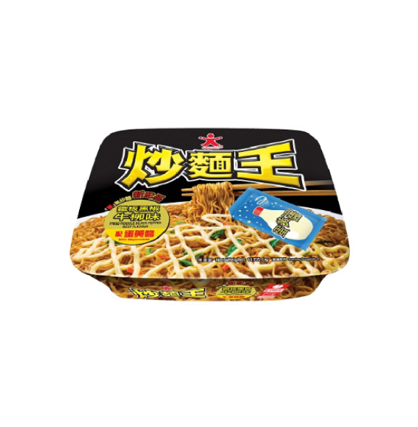 公仔炒麵王 鐵板黑椒牛柳味 117g