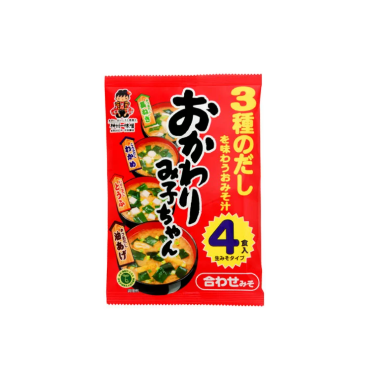 小御子即沖味噌湯 油豆腐海帶 4包裝