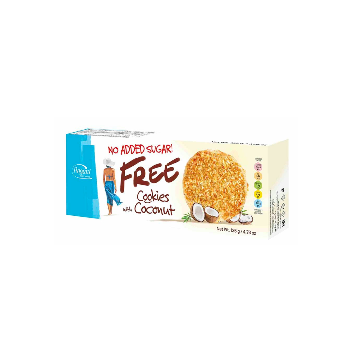 FREE 椰子餅乾 無添加糖 175g