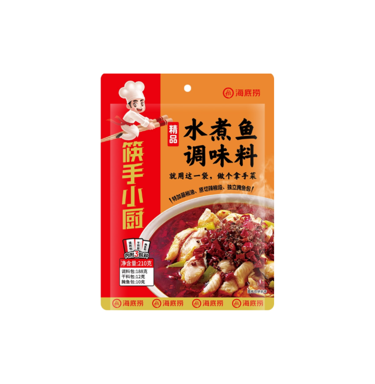 海底撈⽔煮⿂調味料 210g