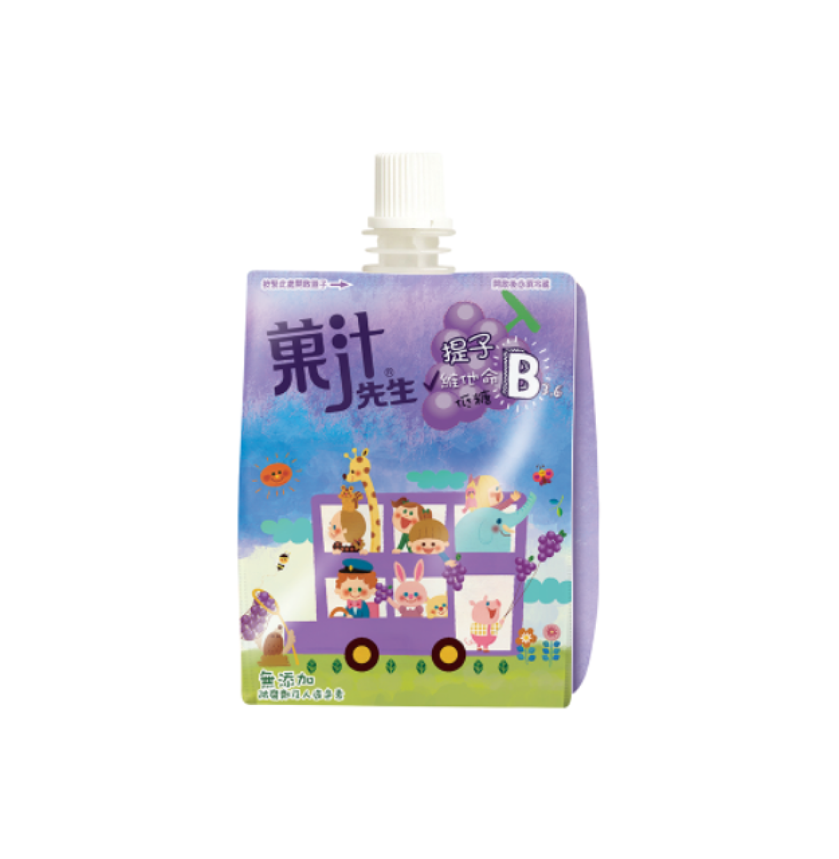 菓汁先生 輕便啜啜裝提子汁 180ml