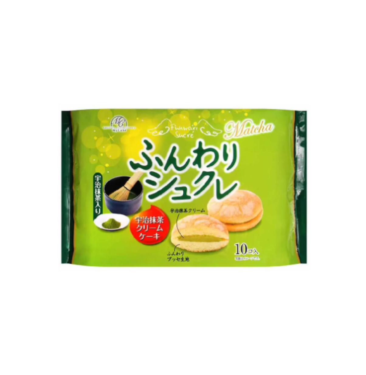 柿原製菓 宇治抹茶蛋糕 10個入 165g