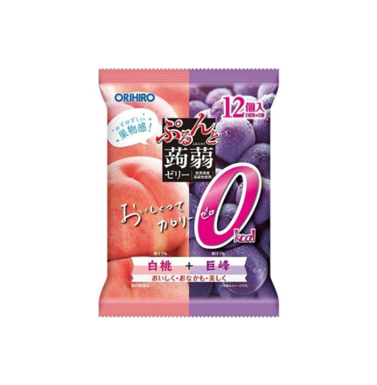 ORIHIRO 蒟蒻啫喱 白桃/巨峰 216g