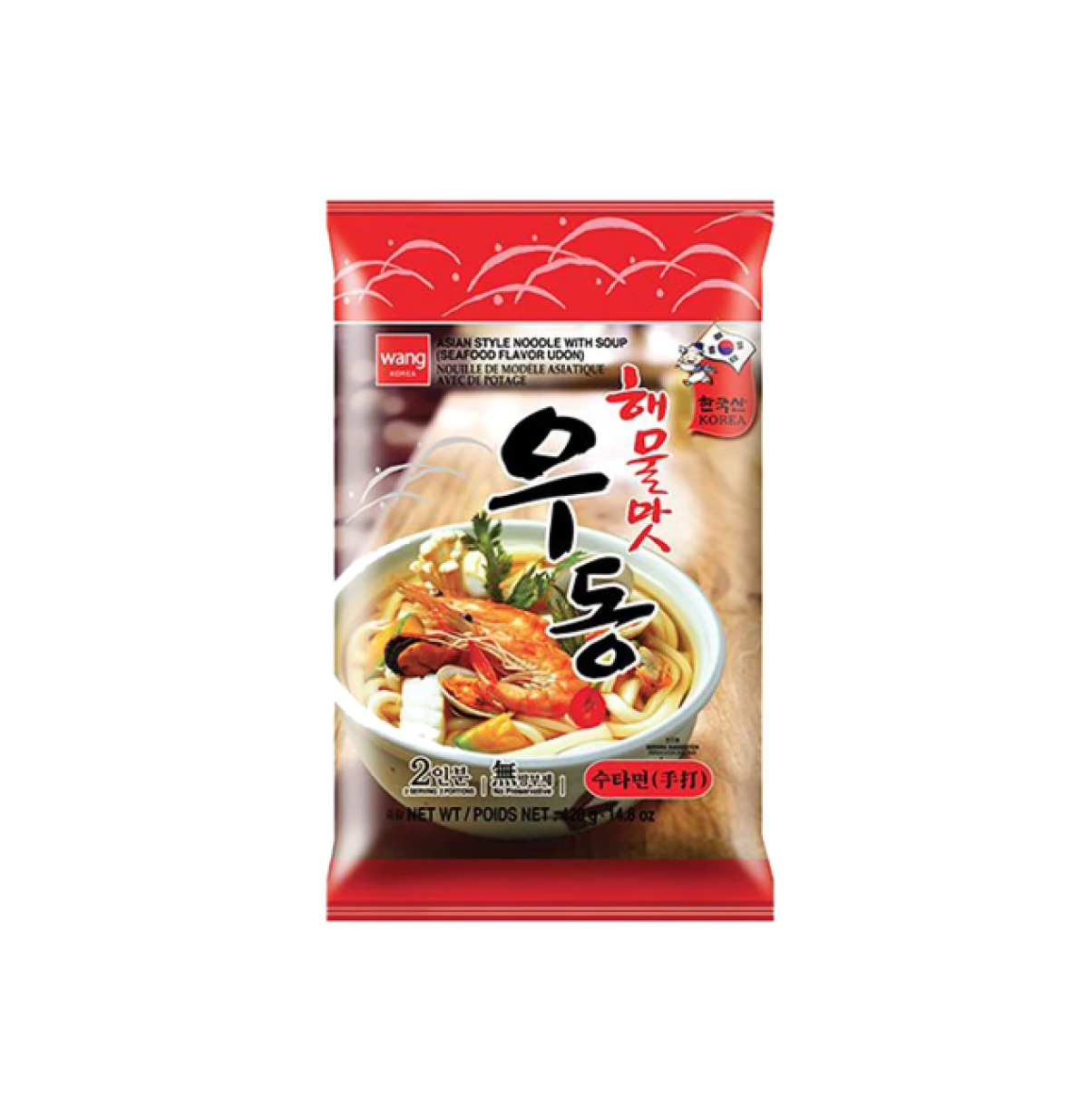 Wang 海鮮味烏冬湯面 424g