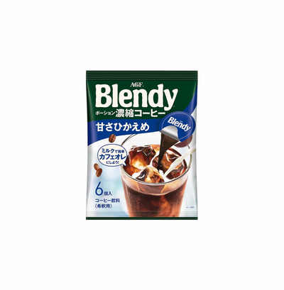 AGF BLENDY即沖濃縮深度烘焙咖啡微甜 6個入