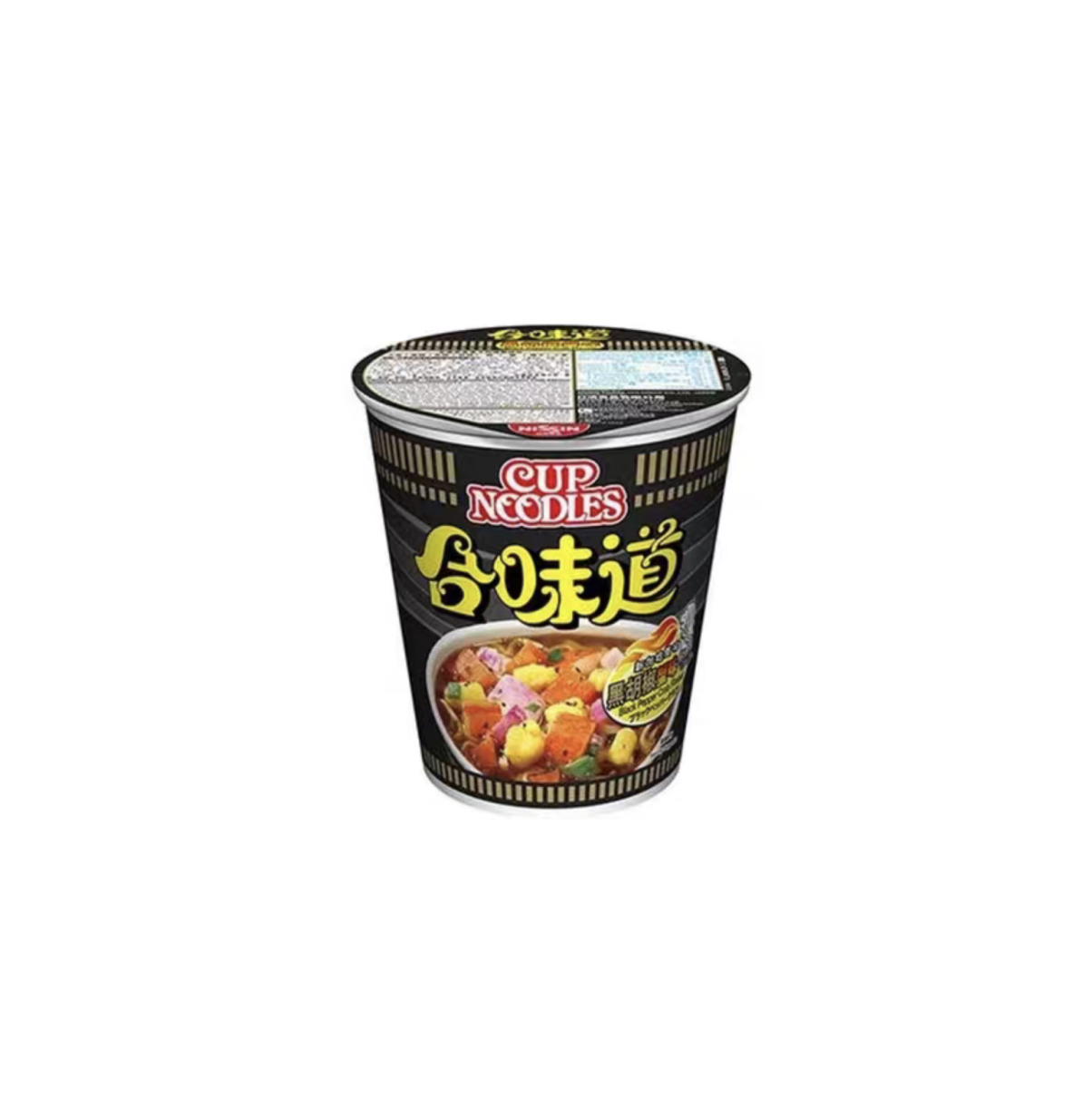 【$20/4件】Nissin 日清 合味道杯麵 黑胡椒蟹味 75g