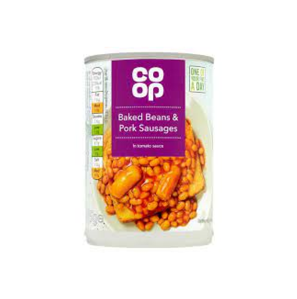Co-op 茄汁焗豆豬肉香腸 405g