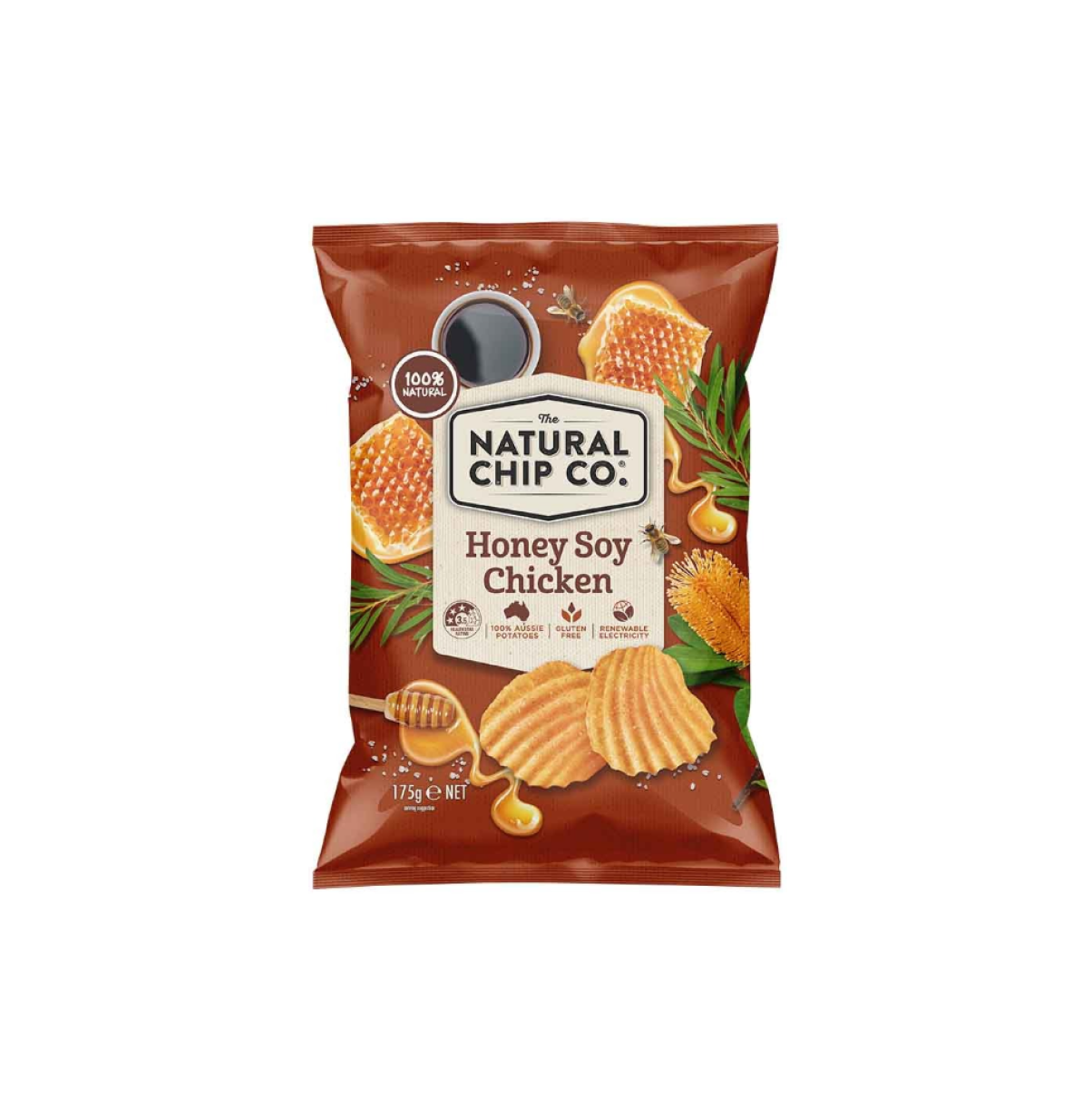 Natural Chip Co 蜂蜜大豆脆雞味薯片 175g